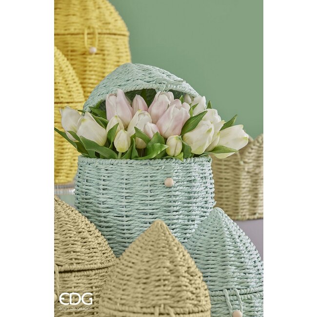 EDG Bosje Tulpen White Pink 5 stuks h28 cm (2 assorti)