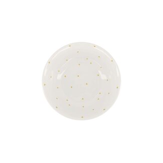 Zusss Schaal melamine hartjes M wit/oker