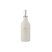 Zusss Olie/azijn fles keramiek open hartje wit/goud