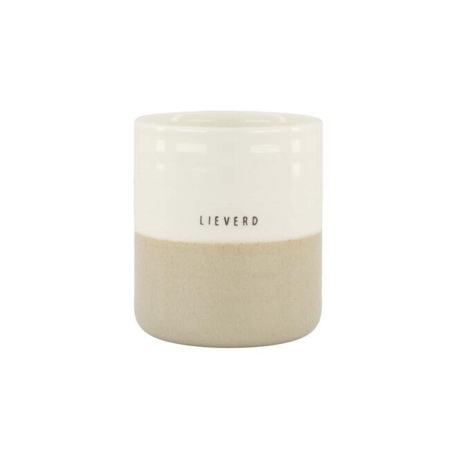 Zusss Geurkaars reactive glaze lieverd L zand
