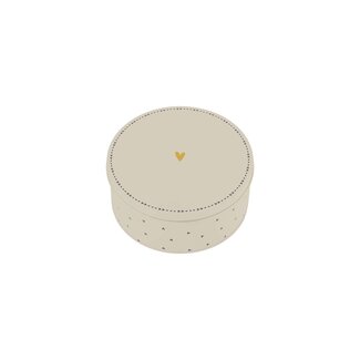 Zusss Koekblik hartjes wit/antracietgrijs