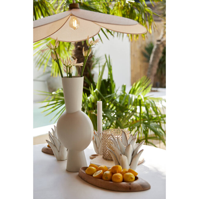 Light & Living Vaas deco 26x19x54 cm KAVANDU crème