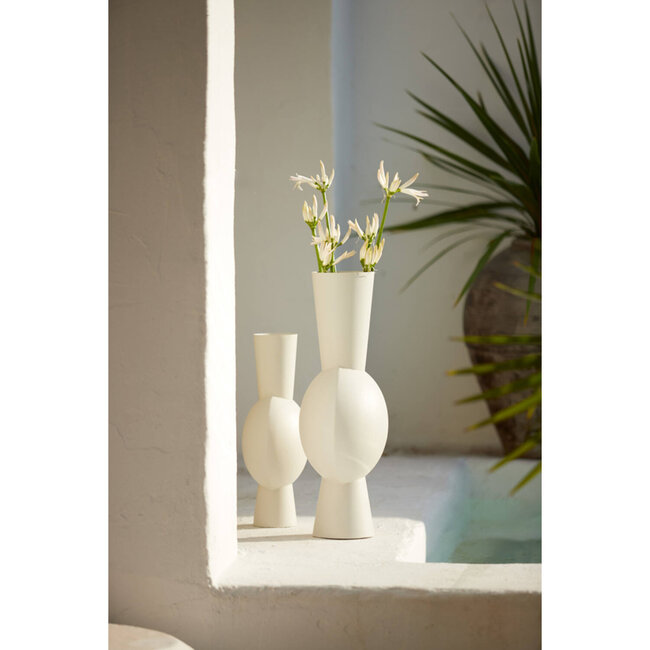 Light & Living Vaas deco 26x19x54 cm KAVANDU crème