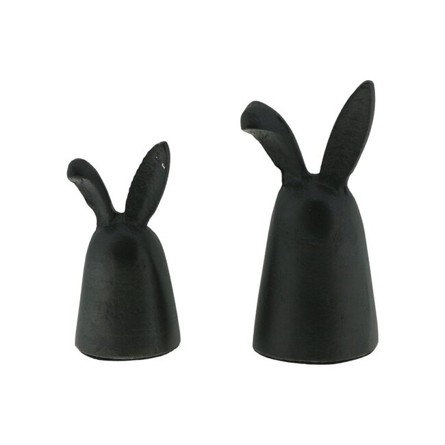 Home Society Deco Bunny L Zwart