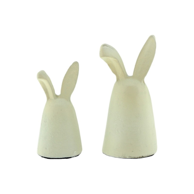 Home Society Deco Bunny L gebroken wit