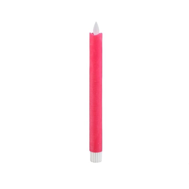 PTMD LED Diner Candle bright pink moveable flame SV2