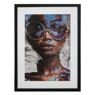 Colmore Dame zonnebril met zwarte met lijst 60x80 cm