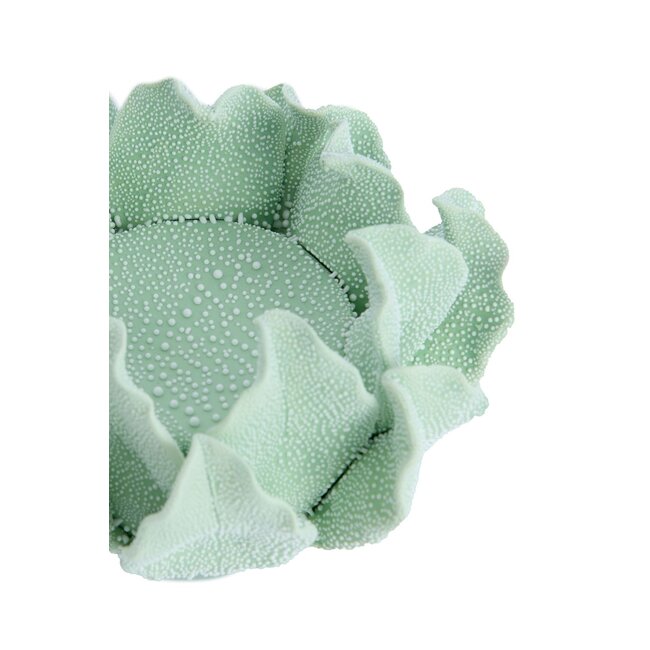 Light & Living Theelichthouder Ø13x7 cm KOZANI porselein mint groen