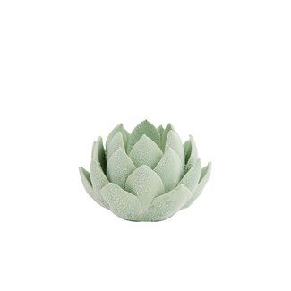 Light & Living Theelichthouder Ø11,5x8 cm FLORINA porselein mint groen