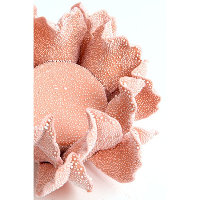 Light & Living Theelichthouder Ø13x7 cm KOZANI porselein perzik