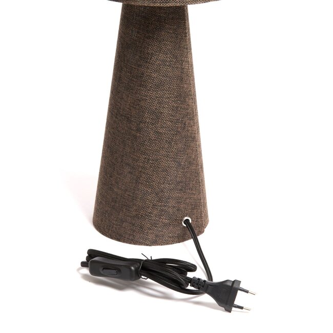 Light & Living Tafellamp Ø20x58 cm MICKY linnen bruin