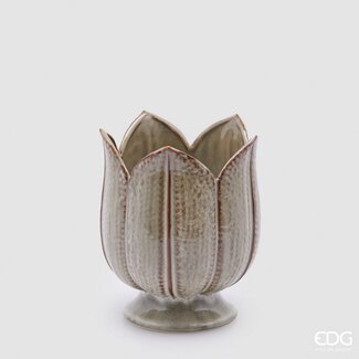 EDG Freaky Tulp Vaas Salie 19x16 cm