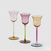 EDG Glazen tulip candle holder multicolour 3 ass. H20 Ø7.5
