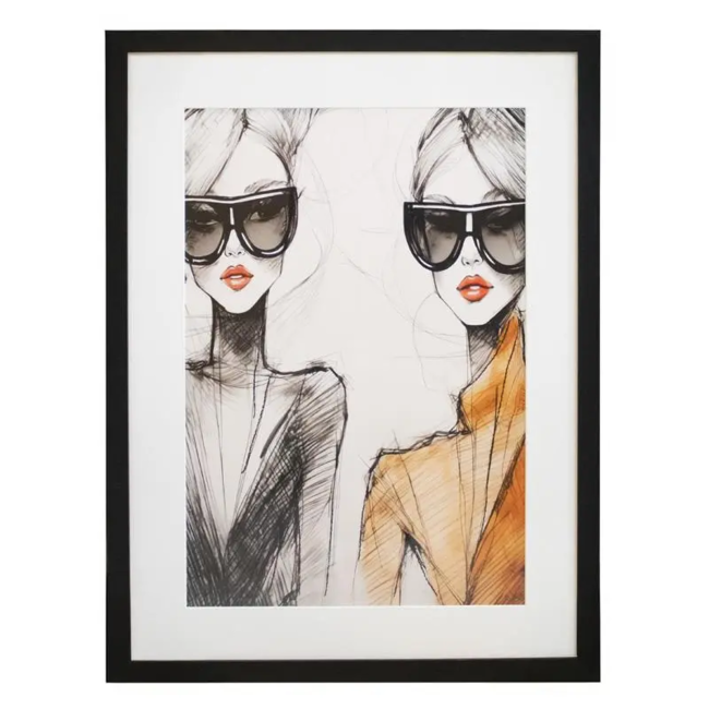 Colmore Dames zonnebril met zwarte met lijst 60x80 cm