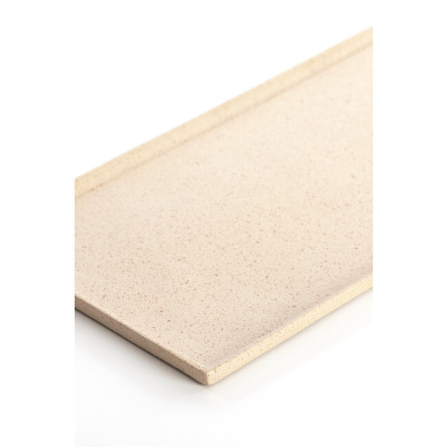 Light & Living Schaal 49x19x1 cm MAES zand+licht bruin gespikkeld