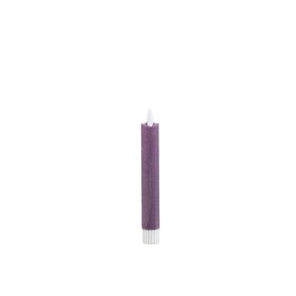 PTMD LED Diner Candle rustic lilac moveflame 2PCS short