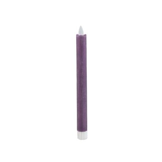 PTMD LED Diner Candle lilac moveable flame set of 2
