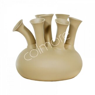 Colmore Vaas 7 mond ALU RAW/TAUPE 40x40x3