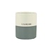 Zusss Geurkaars reactive glaze leukerd L wit/grijsblauw