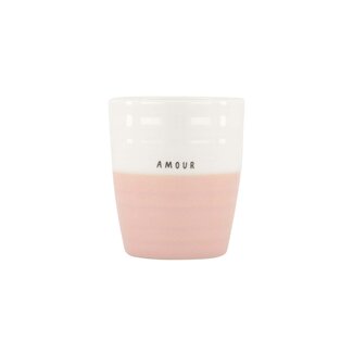 Zusss Koffiemok amour wit/roze