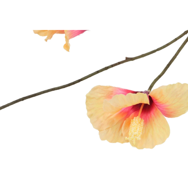 Silk hibiscus peach 85cm
