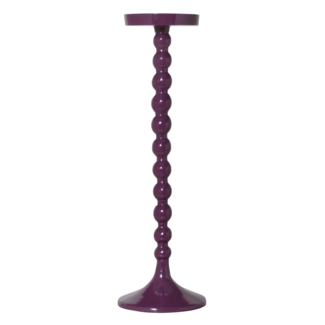 Colmore Candle holder dark purple enamel ALU RAW 14x14x45