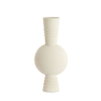 Light & Living Vaas deco Ø18x54,5 cm KAVANSI mat crème
