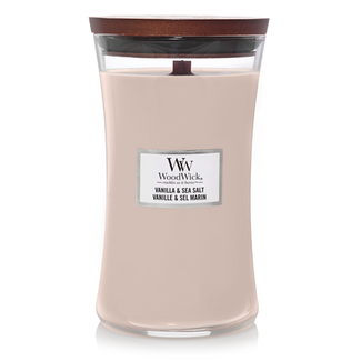 Woodwick Vanilla & Sea Salt Large Candle WoodWick© 130h.