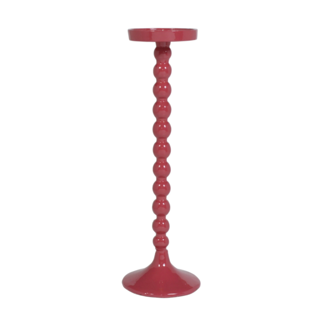 Colmore Candle holder Magenta enamel ALU RAW 14x14x45