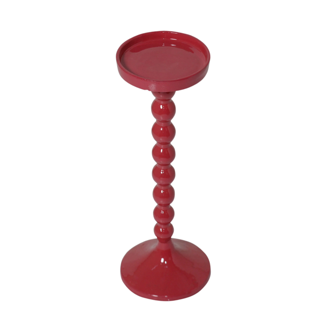 Colmore Candle holder Magenta enamel ALU RAW 13x13x35