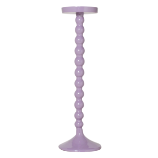 Colmore Candle holder lavender enamel ALU RAW 14x14x45 cm