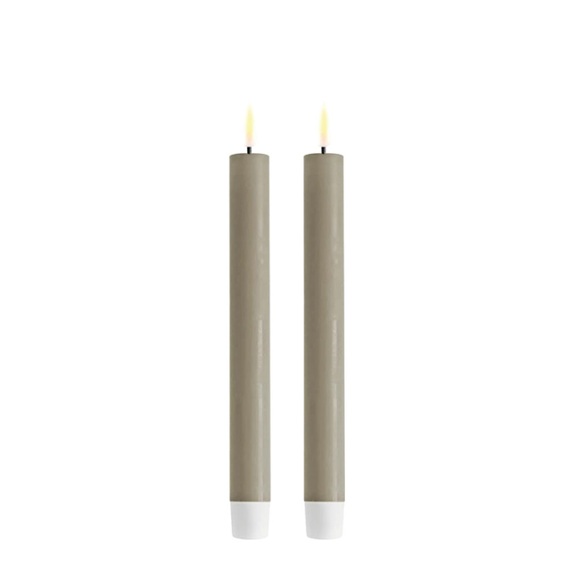 Deluxe Homeart Sand LED Dinner Candle 2 stuks Ø9.2,2 x 24 cm