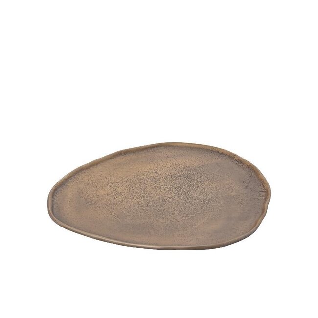 PTMD Kora Brass casted alu organic shaped bowl M