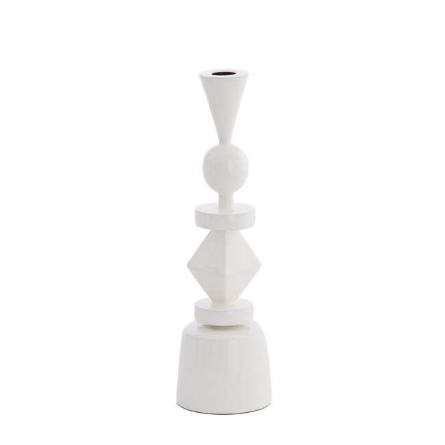 Light & Living Kandelaar Ø9x33 cm Solara Shiny White