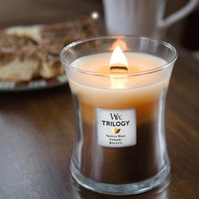 Woodwick Trilogy Café Sweets Medium Candle WoodWick® 60h.