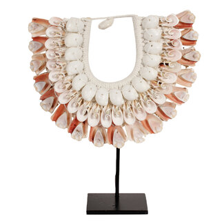 Schelpenketting op voet 23x7x26cm