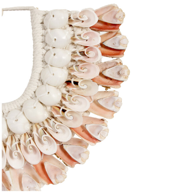 Schelpenketting op voet 23x7x26cm