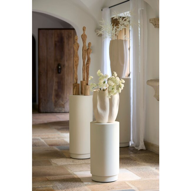 Light & Living Zuil Ø30X80 cm ALARIOS Crème