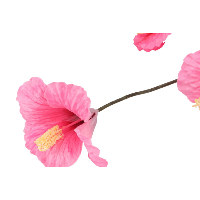Silk hibiscus dark pink 85cm