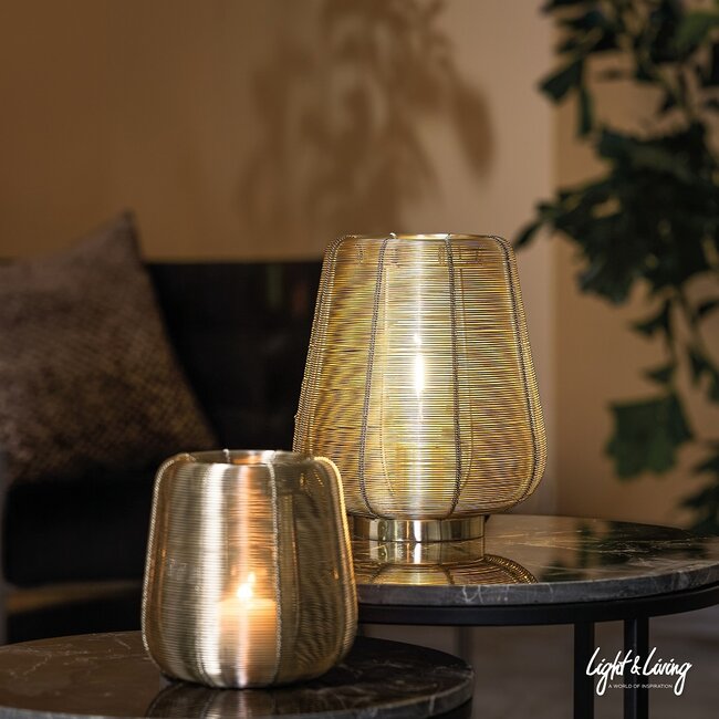 Light & Living Tafellamp Ø22x26 cm ADETA goud