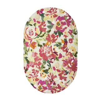 Colmore Vloerkleed ovaal tufted w/flowers oval natural/pink wool 160x230