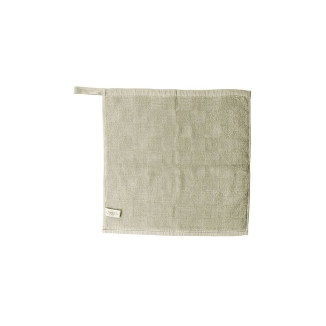 Zusss handdoek geblokt krijt