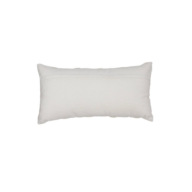 Light & Living Kussen 60x30 cm BENDIGO beige+goud+wit