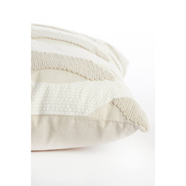 Light & Living Kussen 60x30 cm BENDIGO beige+goud+wit