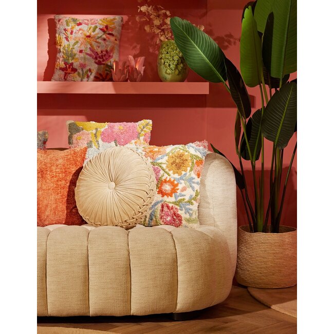 Light & Living Kussen 45x45 cm FOXTON crème+multi