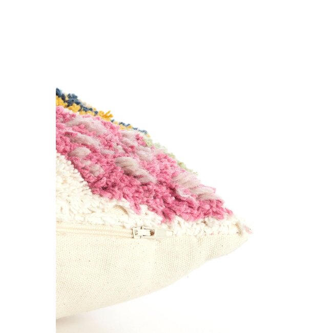 Light & Living Kussen 45x45 cm FOXTON crème+multi