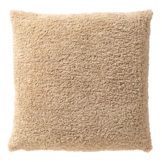 Kussen CARA 45x45 cm - teddylook - Whitecap Gray - beige