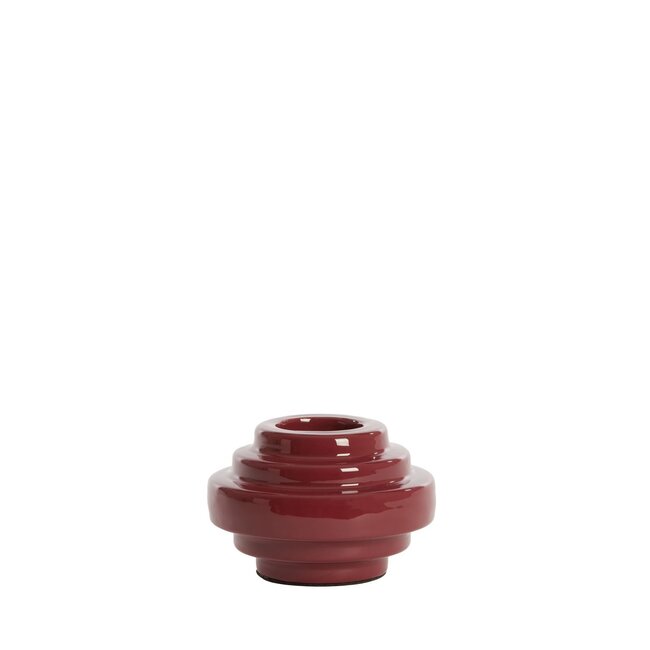 Light & Living Theelicht Ø11x7,5 cm WANHATI glans Burgundy
