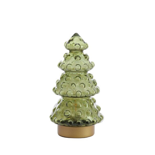 Light & Living Tafellamp LED Ø15x28,5 cm TREE olie Olijfgroen+goud