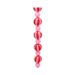 Glanzende Kerstslinger Pink/Red – 180 cm